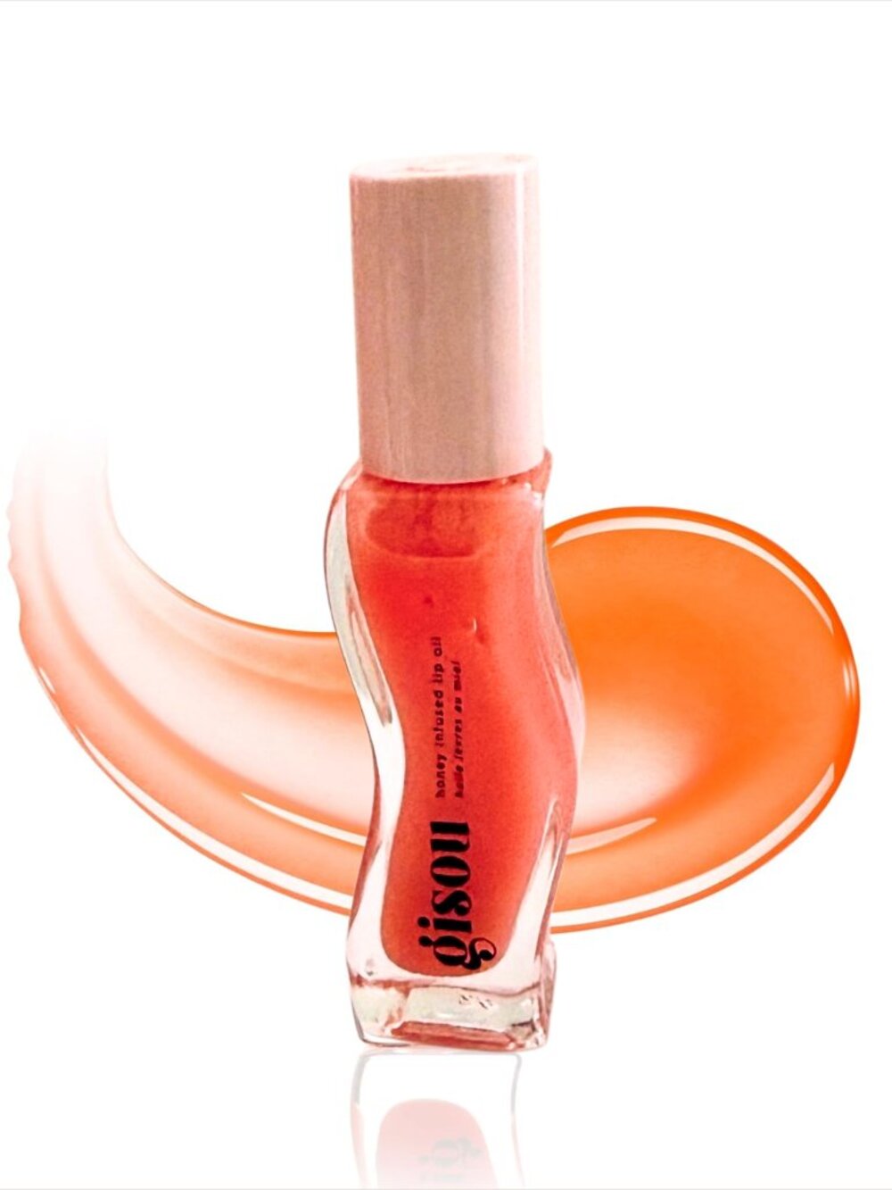 Honey Infused Lip Oil Bee-llini Peach Moisturizing Glossy Shine  Hydrating Clean
